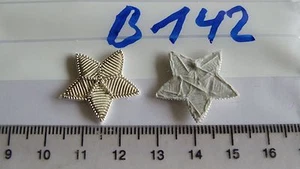 Sterne Schweden 23mm silbern Handgestickt  1 Paar (B142) - Bild 1 von 1
