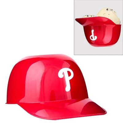 Philadelphia Phillies Baseball 8oz Ice Cream Sundae Helmet Snack Bowl Cup NEW - Image 1 of 2