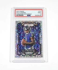 Panini Prizm 2023 No Huddle Variation Zay Flowers RC #317 PSA 9 - Imagen 1 de 2