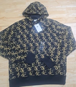 Nike Sportswear Club Monograma Sudadera con Capucha Pullover Negro FZ2230-010 Para hombres Talla Mediana - Imagen 1 de 5