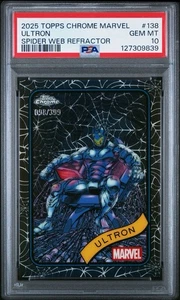 2025 Topps Chrome Marvel ULTRON Spider Web Refractor /399 PSA 10 - Picture 1 of 1