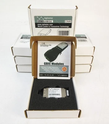 *LOT OF 8* Agilestar AA1419001-E5-AS - 1000 BASE-SX 850nm GBIC Transceivers - Image 1 of 4