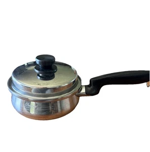 Vtg Permanent MC2000 Multi-Core Sauce Pan 1Qt Pot & Lid 5 Ply - Picture 1 of 10