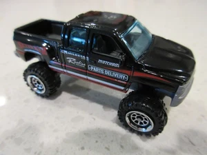 2025 Matchbox Chevrolet Silverado 4x4 Pickup Truck BLACK 1:64 Diecast Toy - Picture 1 of 6