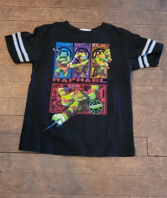 Nickelodeon 忍者神龟黑色棉质 T 恤 学步儿童 5/6 — 第 1/4 张图片