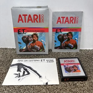 E.T. The Extra-Terrestrial (Atari 2600, 1982) Complet CIB, W/ Manual Tip Tested - Picture 1 of 12