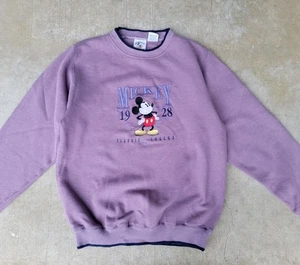 Vintage Mickey & Co Classic Crewneck Sweatshirt Lila L Disney 90er - Bild 1 von 5