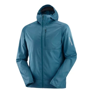 Salomon Men's Bonatti Cross Wind Jacket Hoodie in Teal Size Extra Large - Picture 1 of 3