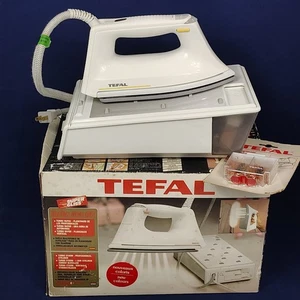 TEFAL Turbo Line 60 - Vintage Super Gliss Iron w/ Extra Filter - White, Tested - Picture 1 of 16