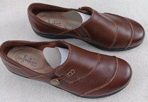 Clarks Schuhe Cheyn Misha braun Größe 8,5 M Damen neu UVP 94 $ Halbschuhe Leder - Bild 1 von 14
