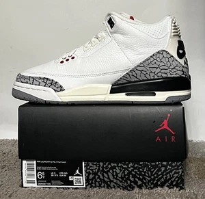 Size 6.5Y/8W- Nike Air Jordan 3 Retro White Cement Reimagined 2022 DM0967-100 - Picture 1 of 5