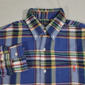 Polo Ralph Lauren Performance Shirt Mens M Plaid Classic Fit SOFT Flannel - Picture 1 of 11