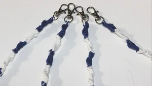 Clip On TzitTzits - Blue and White - Hebrew, Jewish, Messianic  - Picture 1 of 5