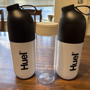 Lot Of 3 HUEL  Travel Shaker Water Bottle Outdoor Activities - Picture 1 of 18