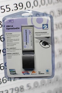 Sonnet Technologies USB3-2PMA-E34 2PORT USB 3.0 EXPRESSCARD/34 ADAPTER mac or Wi - Photo 1/5