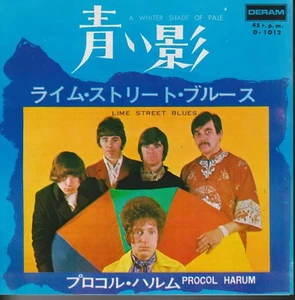 Procol Harum A Whiter Shade Of Pale / Lime Street Blues Japan 45 W/PS 400 Yen - Picture 1 of 4