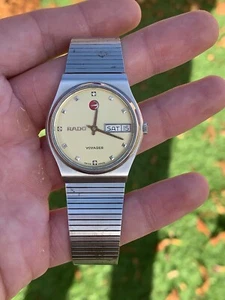 Vintage Rado Voyager light Dial, Day/Date wrist watch swiss made - Picture 1 of 8