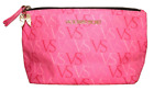 Victoria's Secret Medium Makeup Case With Angel Wing Zipper Pull - Pink Logo