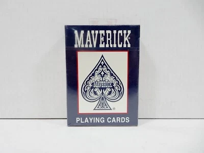 MAVERICK POKER SIZE PLAYING CARDS *NEW & SEALED* BLUE - Image 1 of 2