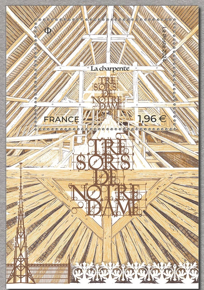 France 2024 treasure NOTRE DAME Paris The framework Nicknamed the forest ms1v - Image 1 of 1