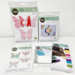 Sizzix Thinlits SCHMETTERLING Stanzformen Konvolut & Ölpastelle Scrapbooking NEU - Bild 1 von 7