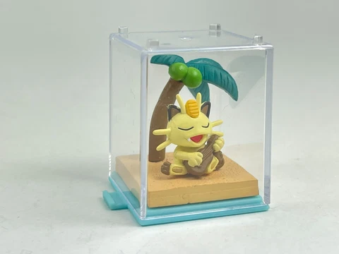 Vintage 1998 Bandai Party Pokemon MEOWTH Diorama Mini Action Figure Cube 1.75" Cover