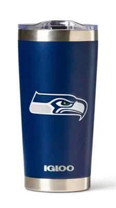 Seattle Seahawks NFL Igloo Stainless Steel 20 oz. Tumbler NEW - Picture 1 of 4