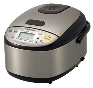 NS-LGC05XB Micom Rice Cooker & Warmer, 3-Cups (uncooked), Stainless Black
