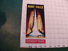 vintage Brochure: RUBY FALLS chattanooga Tennessee 145 foot tall waterfall in it
