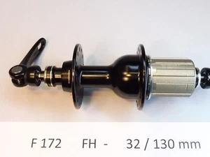 Buje libre trasero Novatec F 172 32/130 mm HG - NOS bicicleta - Imagen 1 de 6