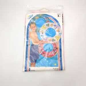 Intex The Wet Set Swim Ring Float 1999 Vintage Colorful Summer Pool Party. NOS - Picture 1 of 5