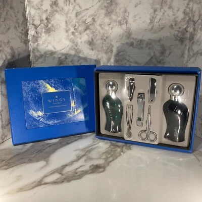 Juego de caja alas para hombre de Giorgio Beverly Hills 1,7 oz EDT y después del afeitado + cuidado de uñas Foto 1 de 4