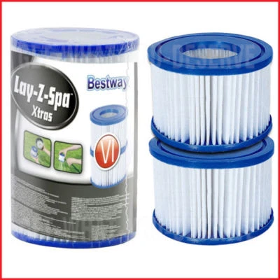 2 x BRAND NEW Bestway ( lazy ) Lay-z-Spa Filters VI Cartridge  - Hot Tub - Spa   - Image 1 of 2