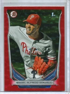 Miguel Alfredo Gonzalez 2014 Bowman Red Ice Rookie #16/25 - Picture 1 of 1