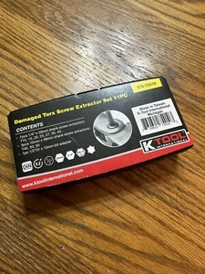 K Tool International KTI-75410 Damaged Torx Screw Extractor 11 Pc Set (AJ-70) - Foto 1 di 5