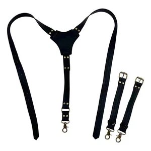 Adult Mens Vest Straps Braces Trendy Harness Clip Vintage Suspenders Durable - Picture 1 of 18