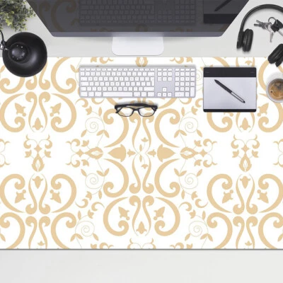 Schreibtischmatte Tischunterlage Schreibtischunterlage Barockes Design 100x50 - Bild 1 von 4