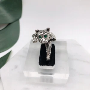 Leopard Ring Mexican Handmade Sterling Silver Ring - Picture 1 of 6