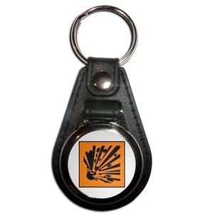 Explosives Plastic Medallion Key Ring (61mm x 38mm) - Picture 1 of 12