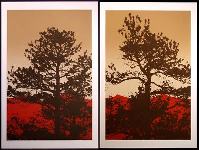 Jim Boutwell "Ponderosa I y II" díptico 2 serigrafías artísticas firmadas a mano, hacer oferta Foto 1 de 4