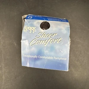 Leggs transparente Comfort Control Top Strumpfhose Größe Q weich schwarz verbesserte Spitze - Bild 1 von 7