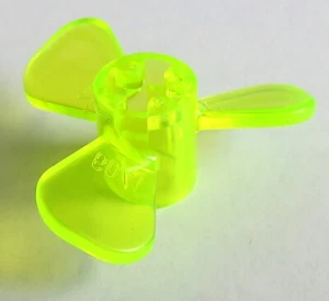 LEGO - elica/vite nave 3 D./foglio (2 pezzi), transp. Verde neon #6041 - Foto 1 di 1