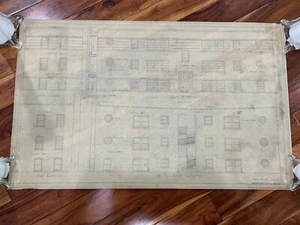 Vintage Original Blue Print From A Building In Chicago 1942 - Picture 1 of 8