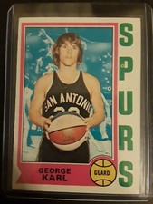 1974-75 Topps George Karl Rookie #257 basketball card San Antonio Spurs