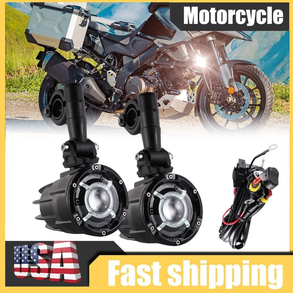 Fits For Suzuki V-Strom DL 650 850 1050 LED Auxiliary Fog Light Driving Lamps - Image 1 of 4