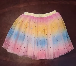 Mädchen 5/6 Boutique 2 Lagen Regenbogen Twirl Rock NEU - Bild 1 von 3