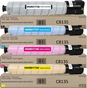 Cartouche de toner 4 pièces BCMY pour Xerox AltaLink C8130/C8135/C8145/C8155/C8170 scellée - Photo 1/7