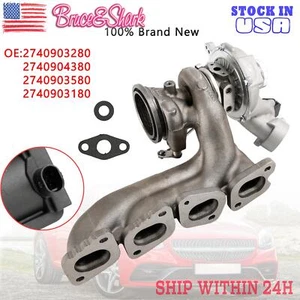 NEW 1× Turbo Turbocharger Kit For Mercedes-Benz C300 C350e E300 GLC300 SLC300 US - Picture 1 of 13