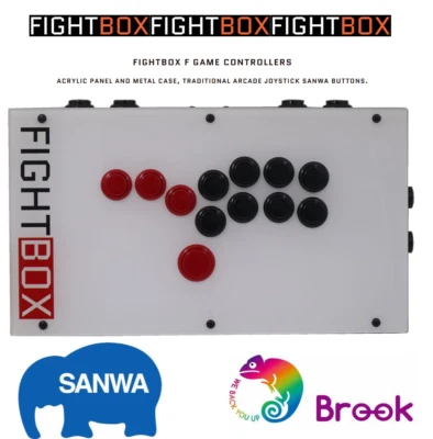 FIGHTBOX F1 ARCADE 🕹️ HITBOX JOYSTICK SANWA BUTTONS ACRYLIC PANEL METAL CASE - Image 1 of 4