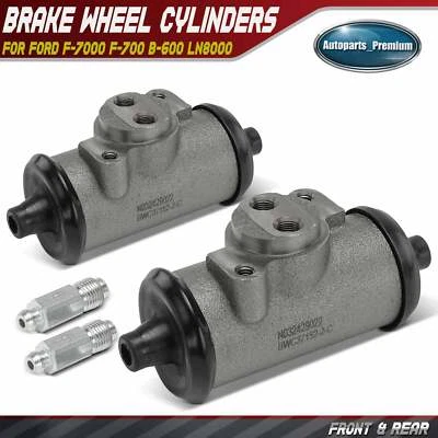 2xFront & Rear Side Drum Brake Wheel Cylinder for Ford F-7000 F-700 B-600 LN8000 - Image 1 of 4